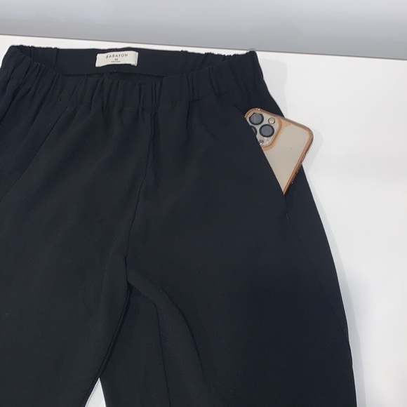 ARITZIA Babaton Black Dextor Mid Rise Ankle Trousers Tuxedo Pants size XS - Picture 14 of 16